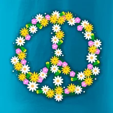 Peace symbol kopretiny