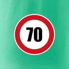 Dopravní značka - omezení rychlosti 70