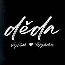 Děda Tričko se jmény dětí psací písmo