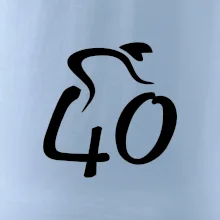 Cyklista slaví čtyřicítku (40)