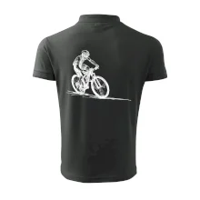 MTB kreslený cyklista