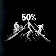 Narozeniny motorkář enduro a lyžař 50