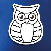 Sova kreslená na prsu Sova kreslená na prsu