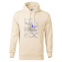 Jablonec nad Nisou - Mapa s vodními toky