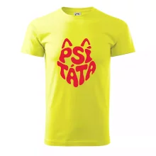 Psí táta nápis v hlavě