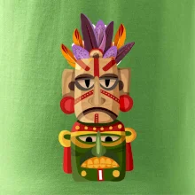 Mayové maska s peřím