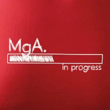 In progress titul MgA.  magistr / magistra umění