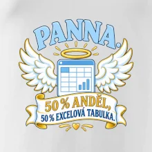 Panna. 50 % anděl, 50 % excelová tabulka