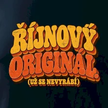 Říjnový originál už se nevyrábí retro nápis