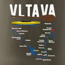 Mapa řeky Vltavy