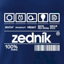 Čárový kód zedník