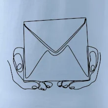 Obálka pošták jedním tahem