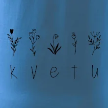 Kvetu - Nápis s květinami