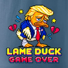 Trump lame duck pixel art game over