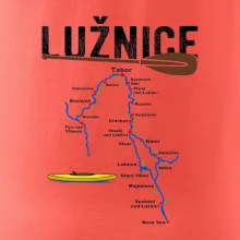 Mapa řeky Lužnice