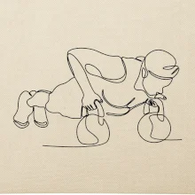 Kitebell posilování jedním tahem