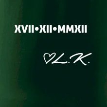 Datum výročí a iniciály