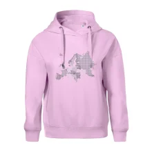 Mapa Evropy - srdce v Ukrajině