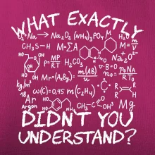 What exactly didnt you understand Chemistry