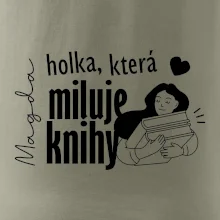 Černobílá holka, která miluje knihy - Vaše jméno