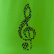 Houslový klíč z not