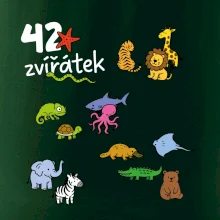 Tričko + 42 nažehlovacích zvířátek