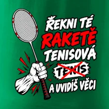 Badmintonová raketa není tenisová