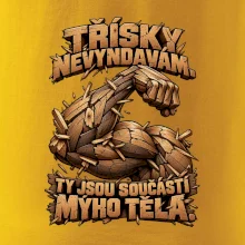 Třísky nevyndavám ty jsou součástí mýho těla - dřevěná paže