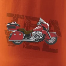 Cestovní motorka Amerika červená