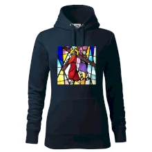 Vitráž - Ježíš a kříž