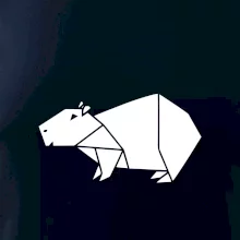 Origami kapybara