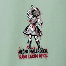 Streetart - Večer malérečka, ráno léčím opicu