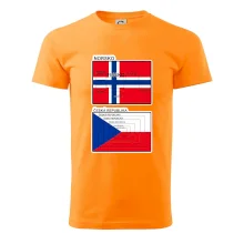 Norská a česká vlajka