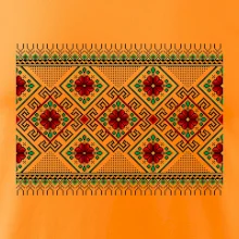 Ukrajinský vzor - Červeno Zelený