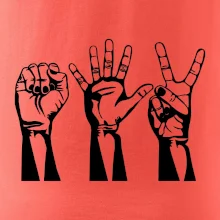 Kámen nůžky papír černé