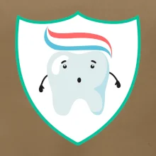 Zoubek na prsu - zubní pasta