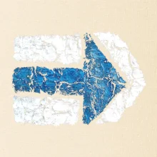 Párová turistická značka modrá