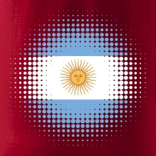 Argentina vlajka tečkovaná