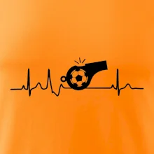 EKG fotbal rozhodčí a píšťalka