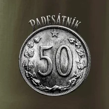 Padesátník 1963 - 1978 s nápisem