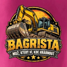 Bagrista muž který ví kde hrábnout