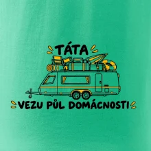 Táta vezu půl domácnosti rodinný karavan