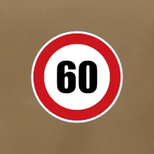 Dopravní značka - omezení rychlosti 60