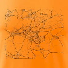 Černobílá mapa Kladno