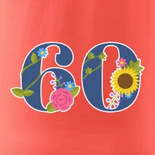 Květinové číslo kreslené - 60