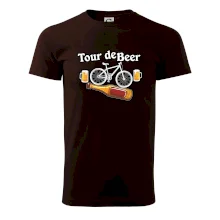 Tour de beer - kolo - pivo a nápis na zádech