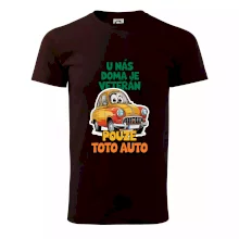 U nás doma je veterán pouze toto auto barevný nápis