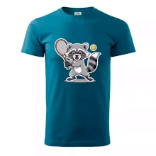 Mýval hraje tenis kreslený