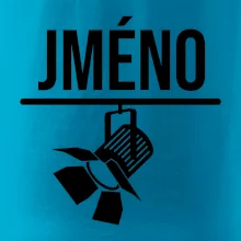 Jméno a nápis na zádech - stage crew