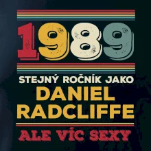 1989 stejný ročník jako Daniel Radcliffe